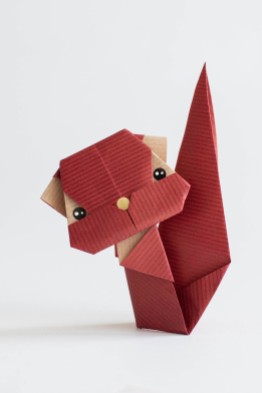 origami red squirrel (2)